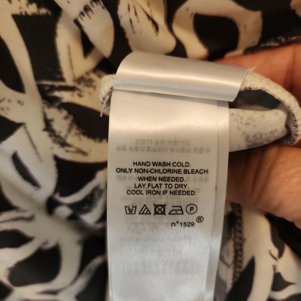 Geen tag Lauren Ralph Lauren lined, boat neck, sleevless gay n white Dress 10 - Picture 5 of 6